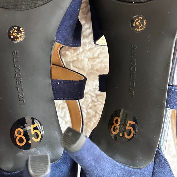 Liz Claiborne Refined Comfort Navy Blue Heels size 8.5 NEW never worn! - Picture 7 of 7